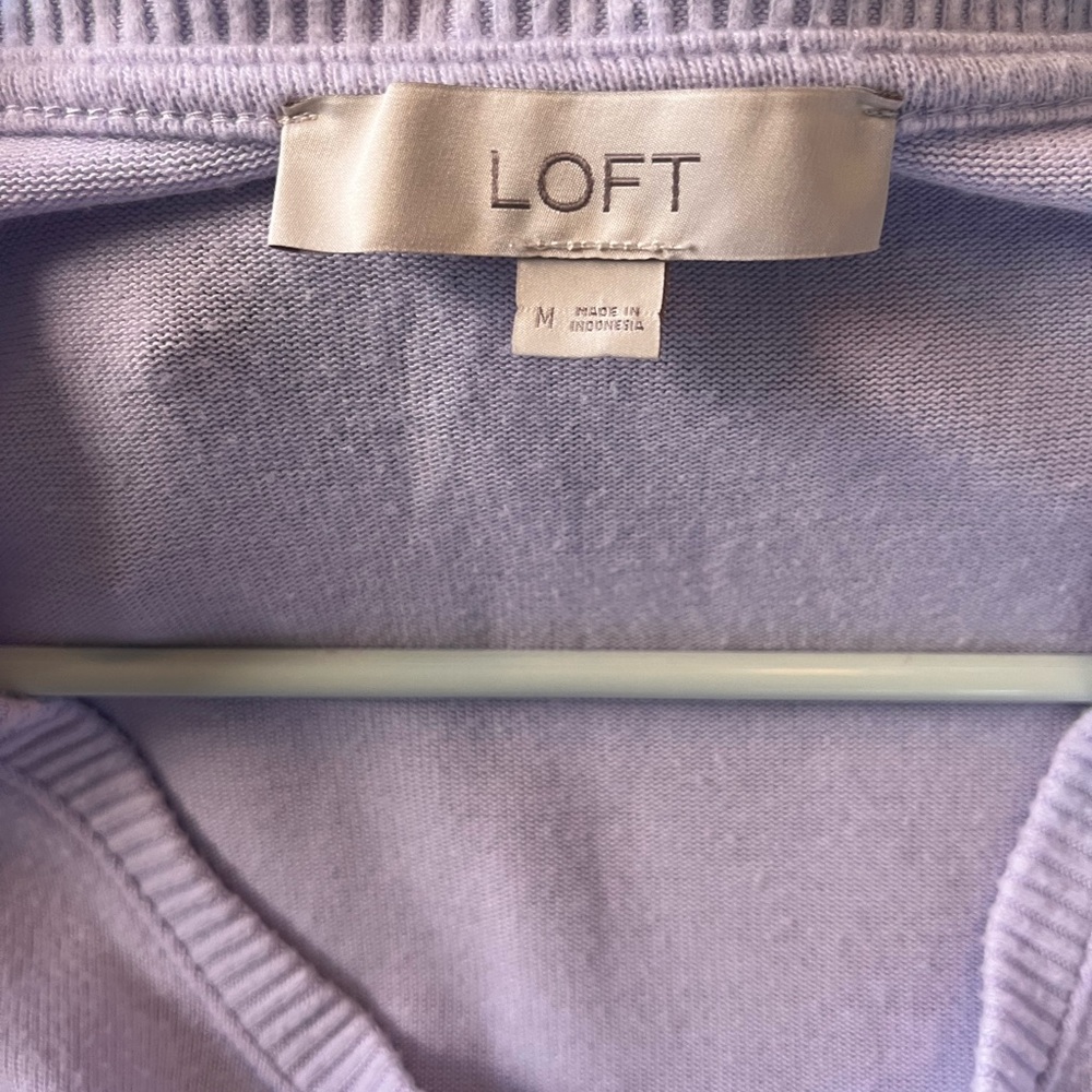 Purple Loft Sweater Top NWOT